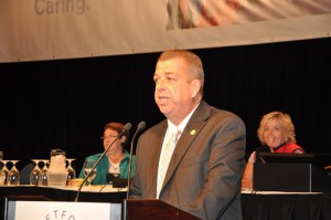 President Hammond delivers his opening address